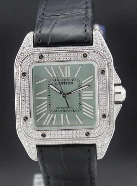(image for) Cartier "Medium Size" Santos 100 Steel Automatic / Limited Edition